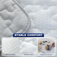 Cooling Dog Mat Large, Breathable 3D Mesh No-Gel Pad - Gray / 42" * 28" - image 3