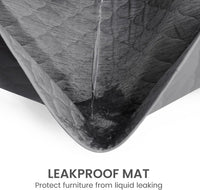 Cozy Bliss Leakproof Cooling Blanket for Large Dogs, Q-Max 0.5 - Heather Charcoal Grey / 40*60 - image 4