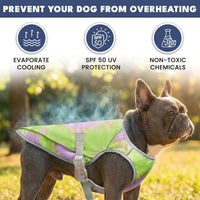 Spark Paws Dog Cooling Vest, Evaporative Summer Cooling - Neon Purple / X-Large - image 2