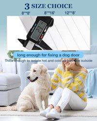 Dog Door Replacement Flap 8'' x 8' Clear PVC Doggie Flaps - 8" x 8' - image 3