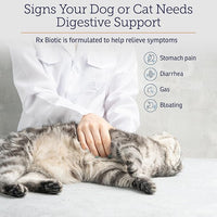 Rx Vitamins Rx Biotic - Probiotic Powder for Dogs and Cats - Cat Digestive Support & Probiotic for Dogs Gut Health - Dog Probiotics for Digestive Health - 1.25oz
