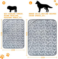LOKOZ 2 Pack Dog Blanket for Small Medium Dogs - Gray(pack of 2) / 24x32Inch - image 3