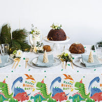 Gatherfun Football Party Decorations Disposable Tablecloth Plastic - dinosaur - image 4