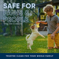 Eco Strong Outdoor Odor Eliminator Outside Dog Urine Enzyme Cleaner Powerful Pet, Cat, Animal Scent Deodorizer | Professional Strength for Yard, Turf, Kennels, Patios, Decks (128 oz W Sprayer)