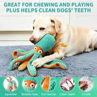 Fuufome Squeaky Dog Toys for Indoor Play with Small - Orange-green - image 3