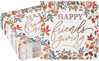 Sparkle and Bash It's a Boy Napkins, Blue & Gold Foil, 3-Ply - Friendsgiving / 5 x 5 Inches