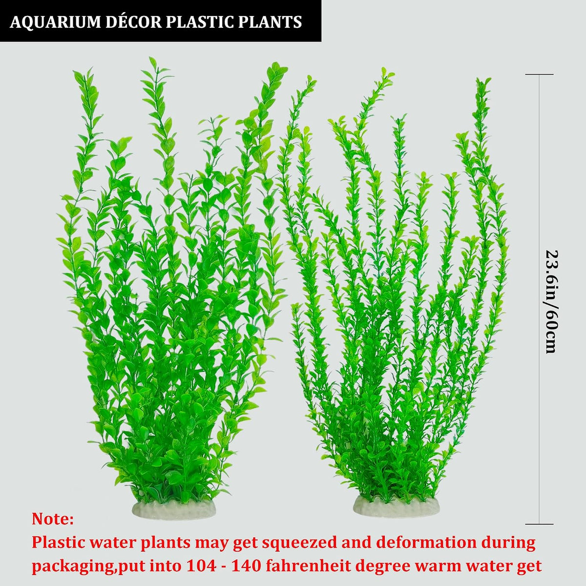 25.98 Inch Tall Aquarium Plants - Green(style F) - image 3