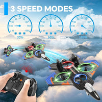 4DRC V32 Foam Remote Control Airplanes RC Planes for Kids Adults - Blue-2 Batteries - image 4