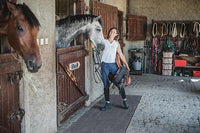 Heavy Duty Horse Stall Mats - Stable Mats, Durable 3/4 in. Thick Rubber Flooring - Solid Black - 3.5' x 6' Mat for Stables, and More - 42 in. x 72 in. Stall Mat