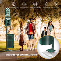 ALAGPRO Pet Waste Station Outdoor Dog Waste Station with Hand - Concrete Base Mount - image 2