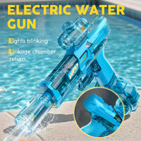 YRIOWMI black electric water gun with automatic squirt and multi-color LED lights - view 5