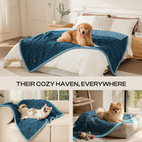 Luciphia Waterproof Dog Blanket - Navy / XL (85" x57") - image 4