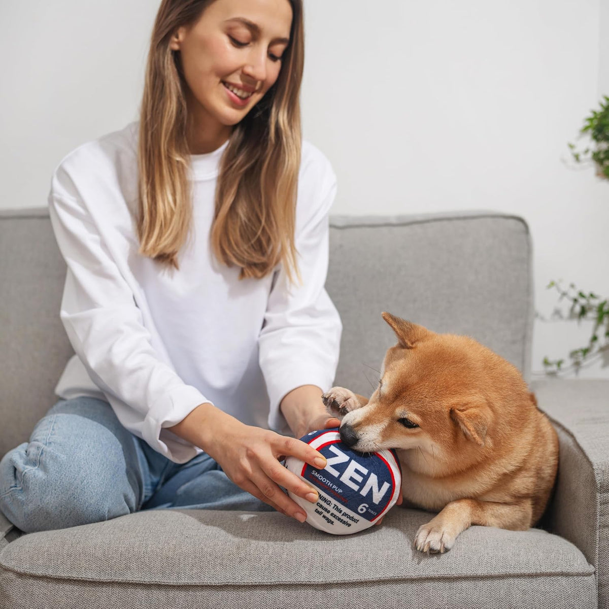 Nestpark Zen Pupper Deckies Parody Dog Toy - Smooth Pup - image 3