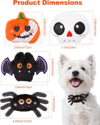 PET SHOW 4 Pack Small Dog Bows Sliding on Collar Attachment – Essentials for Dogs - Halloween - image 2