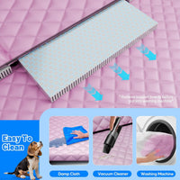 Dog Car Seat Cover for Back Seat - Pink / L - For Cars/SUV/ Sedans/MPV - image 4
