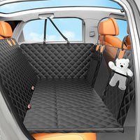 Back Seat Extender for Dogs with Hard Bottom/Large Space, Waterproof Dog Car Seat Cover Holds 400lbs, Sturdy Nonslip Pet Backseat Hammock for Cars/SUV