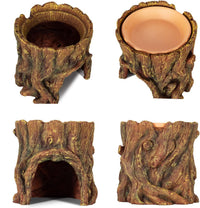 REPTIZOO Reptile Hide Cave Resin Moisture Keeping Reptile Cave - image 2