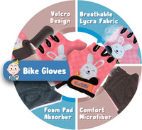 Soft-Style Kids Knee and Elbow Pads with Bike Gloves - Small / (2nd Gen) Pink Camo - image 4