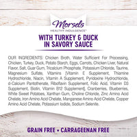 Wellness Healthly Indulgence Morsels Adult Wet Cat Food, Natural, Protein-Rich, Grain Free, 3 Ounce Pouch, 24 Pack, (Turkey & Duck)