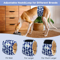 Langsprit Small Male Dog Diapers for Doggie Puppy - Camo Geometry / Large / 5 - image 2