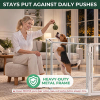 FXW AuraSpace Pro Clear Acrylic Indoor Dog Playpen, 32" H - White / 32"H / 7 Panels + 1 Gate - image 4