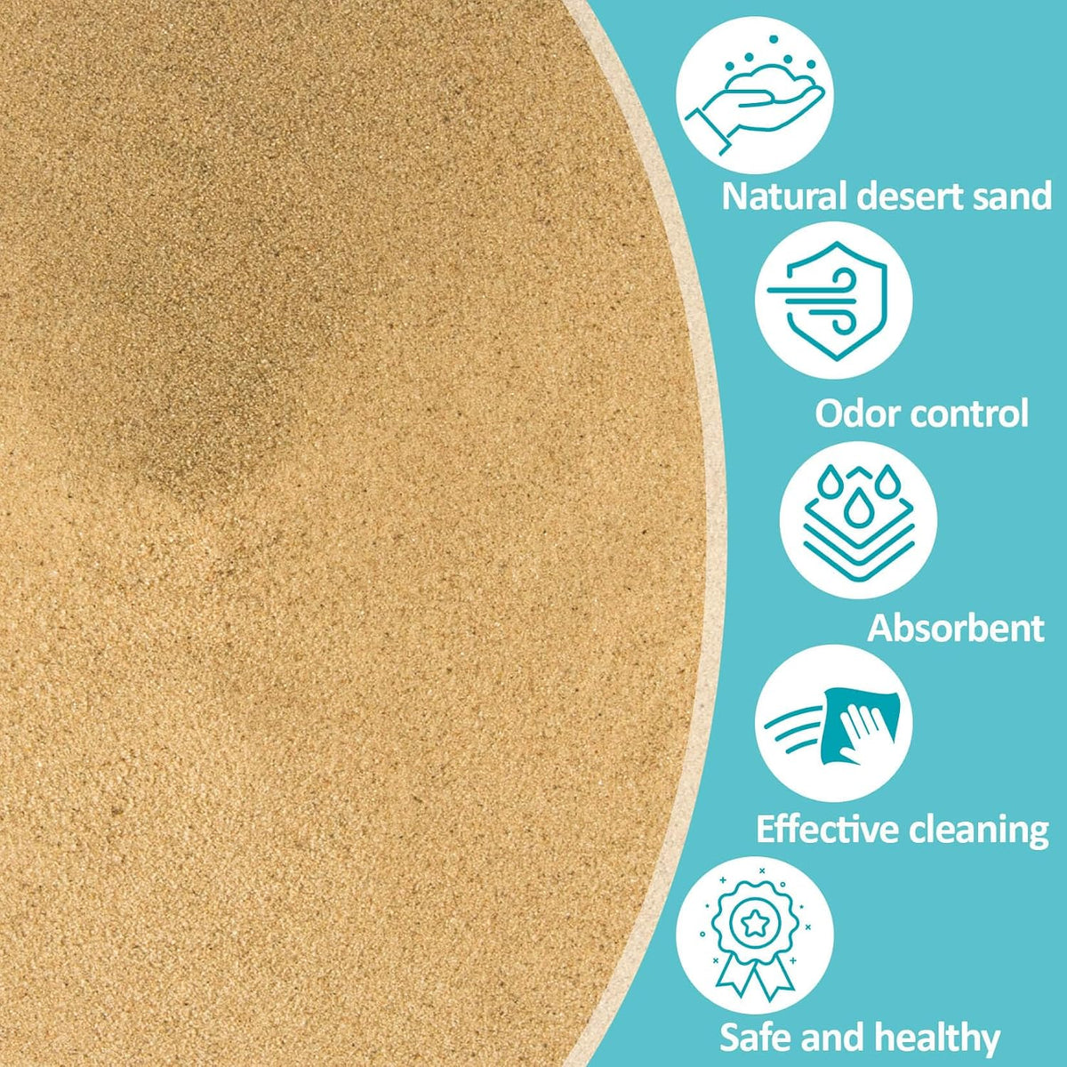 Sukh Hamster Desert Sand, Coarse Bedding Sand - Brown - image 2