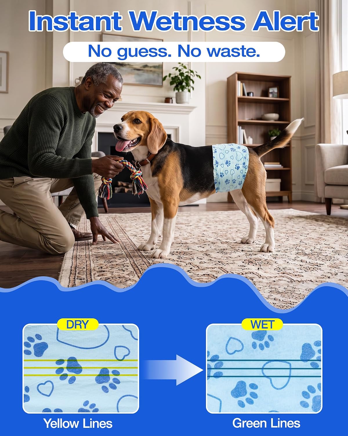 Dog Diapers Male Disposable, Belly Bands for Male Dogs, S 26pcs – Essentials for Dogs - M-52 - image 3