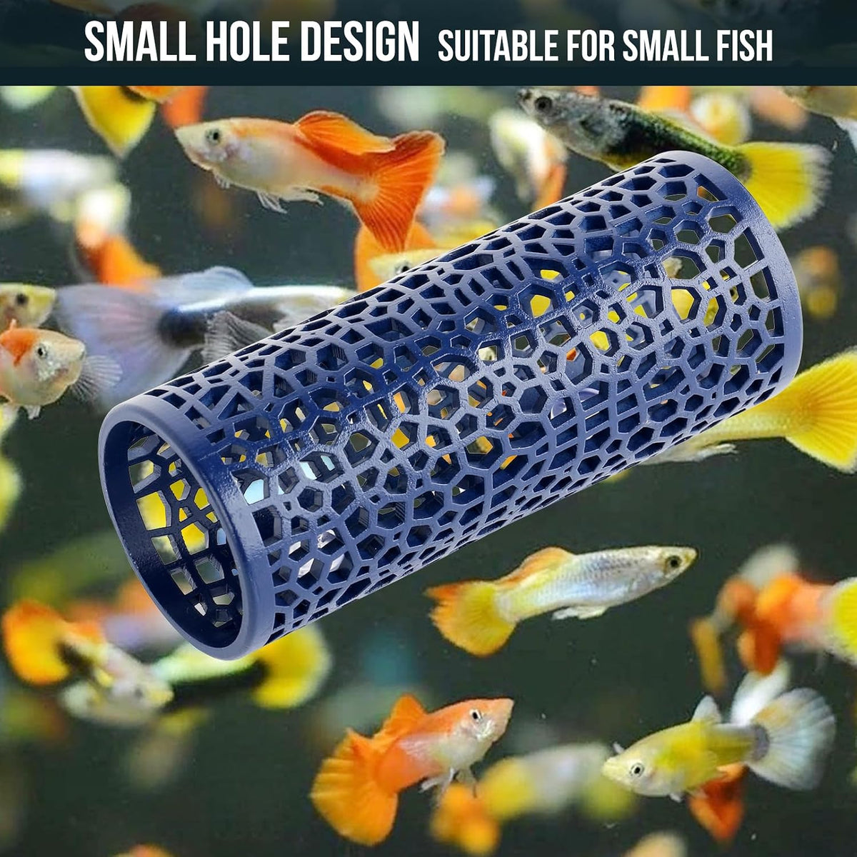 Abizoo Betta Fish Tunnel & Reptile Hide - Blue - image 4