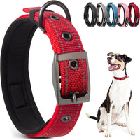 PetiFine Dog Collars for Medium Dogs - Red / Medium (14.5"-19")