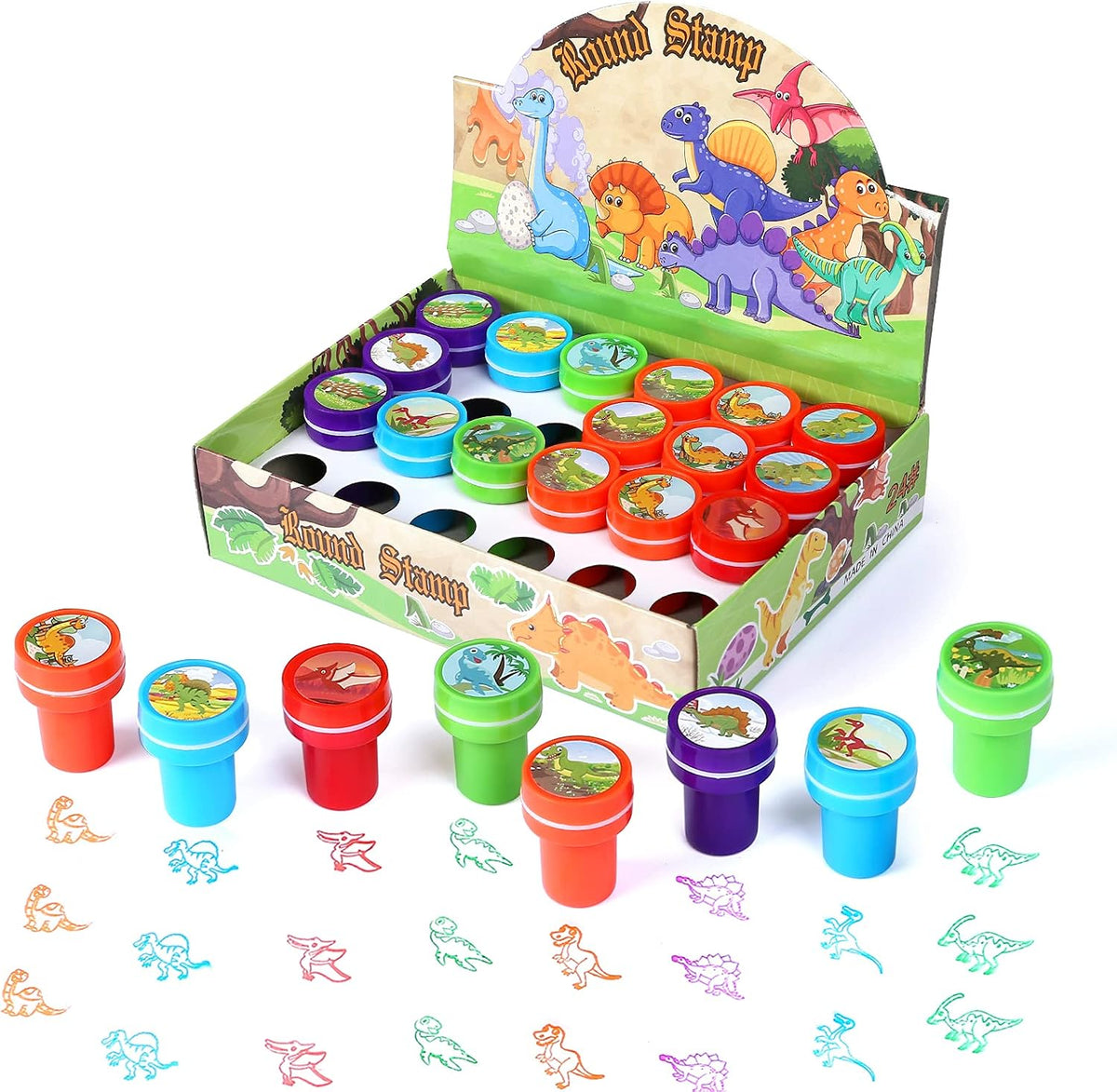 Kesoto 26Pcs Zoo Animal Stamps for Kids - Multi Color