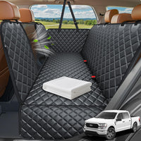 URPOWER Dog Car Seat Cover for Back Seat - Jet Black / XL - 60" Length