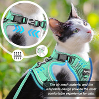 Cat Harness, Cat Harness and Leash for Walking - Green / L(13-18lb) - image 2