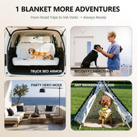gogobunny 100% Double Sided Waterproof Dog Blanket Soft Pet Bed Cover - 40x50 Inch (Pack of 1) / Dark Stone/Light Stone - image 3