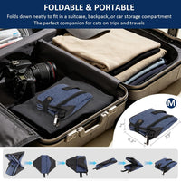 HiCaptain Portable Travel Litter Box for Cats - Grey-Blue / Medium - image 4