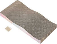 SIDAZON Cat Scratching Board cat Scratcher Cat Scratch Pad Cardboard - 1-Pack