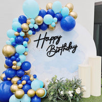 Happy Birthday Sign for Backdrop - Felt / Black - image 3