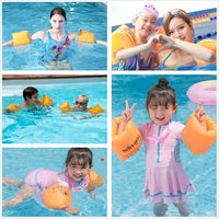 2-4 Pack Arm Floaties for Kids and Adults - Orange 2pcs - image 4