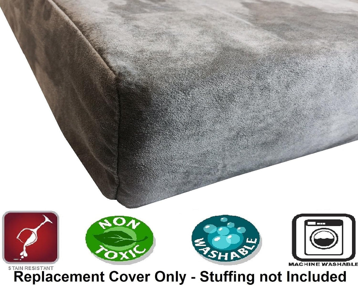 40X35X4 Inches XL Size : Suede Fabric External Replacement Cover - 40X35X4 Inches XL - image 3