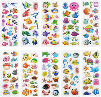 24 Sheets 3D Puffy Stickers for Toddlers Kids Boys Girls – Fun for Kids & Family - Sea Animals - image 2