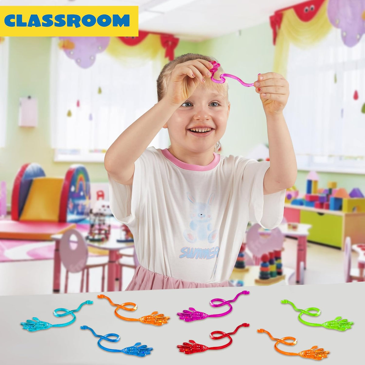JOYIN 120Pcs Glitter Sticky Hands Party Favors - 240 / sticky hands - image 3