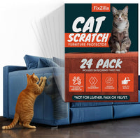 Anti Cat Scratch Furniture Protector, Heavy-Duty - 24-Pack + 124 Pins