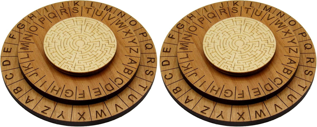 Creative Escape Rooms Hide and Seek laser engraved cipher wheel decoder, 2 pack - view 8