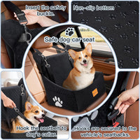 Dog Car Seats for Small/Medium Dogs up to – Essentials for Dogs - black - image 3