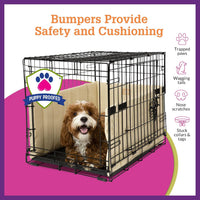 Pet Dreams Dog Crate Bumper - 24.0"L x 18.0"W x 10.0"H / Graphite Grey - image 4