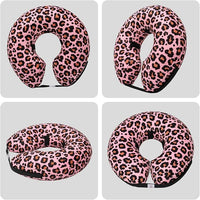 CuteBone Inflatable Dog Donut Collar with Removable Soft Fleece Covers for Small/Medium/Large Dogs and Cats After Surgery GWB10M