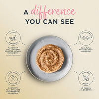 Reveal Entrées Natural Wet Cat Food Paté, Grain-Free with Added Vitamins & Minerals, Carrageenan-Free Tuna Fillet with Salmon Paté Recipe (24 x 2.47 oz Cans)