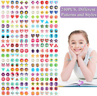 AUGSUN 240 Pcs Halloween Stick on Earrings for Little Girls – Fun for Kids & Family - Style B - image 3