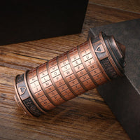 FUNDASTIC Da Vinci Code cryptex puzzle box in zinc alloy with five letter rings - view 12