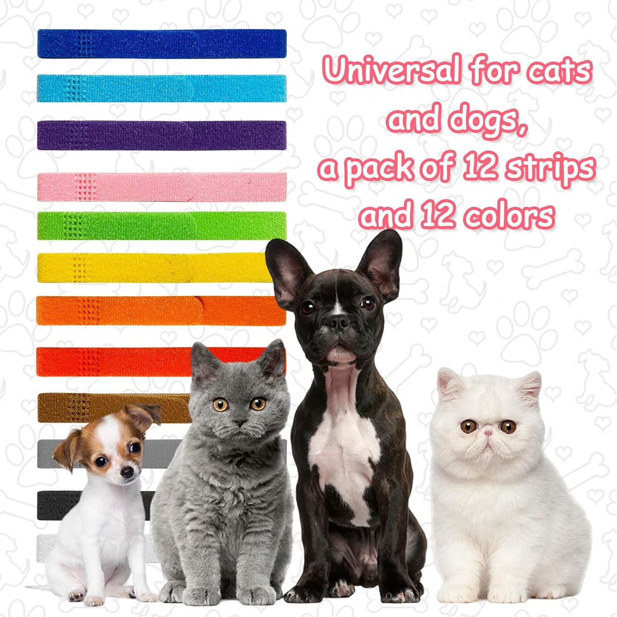 12 Colors Puppy Collars for Litter - S - image 3