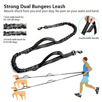 Uppetly Hands Free Dog Running Leash with Waist Belt - 1 dog/Black / Large - image 4